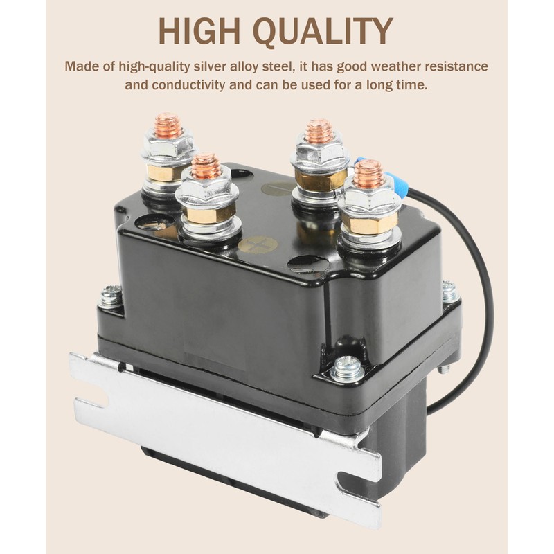 Bylikeho Winch Solenoid - 12V 250A Car Accessory, Reversing Contactor