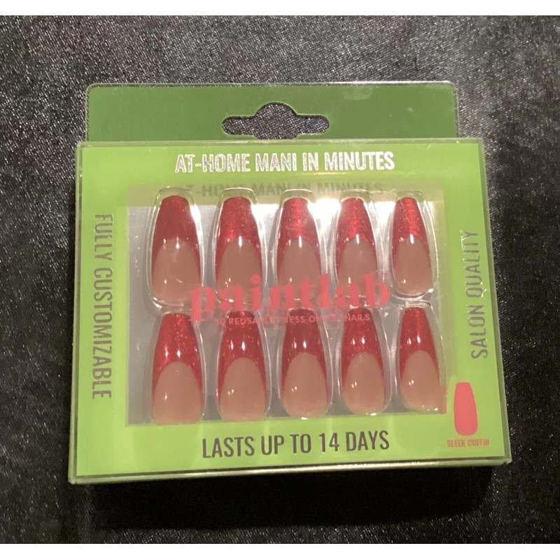 PaintLab Salon Quality Press On Nail Set Of 30~Includes Free