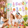 Happy Easter Banner, Easter Bunting Garland, Easter Decorations for Easter