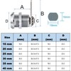 Litensh 40 mm Security Mailbox Lock, Mailbox Lock, Cupboard Drawer