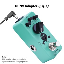 Lity Booster Guitar Pedal Mini Booster Effects Pedal Pure Clean Mini Boost for Electric Guitar Effect Pedal True Bypass DC 9V 6.35mm Input/Output Interface Adjustable Treble Knob