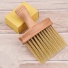 Cepillo Madera Limpieza De Cuello Barbería Corte De Pelo 1pz