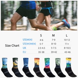 AONIJIE Toe Socks for Men and Women Athletic Hiking Coolmax Socks with toes - Soft Comfortable and Moisture Wicking - Antelope, Large (2 pairs)