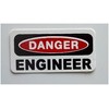 Danger Engineer Hard Hat - Construction Toolbox, Hardhat, Lunchbox, Helmet,
