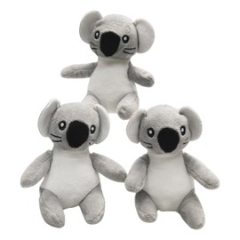 YOUBEMAGIC Koala Plush Dog Toy Squeaky Toy, Interactive Hide and Seek Replacement Dog Toys for Small & Medium Dogs (3Pcs Squeaky Koala)