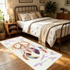 Decorative Dreamcatcher Faux Wool Runner Rug for Bedside, Furry Runner