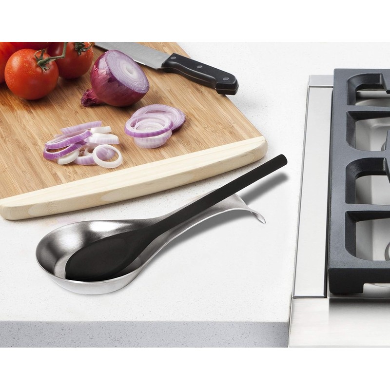 Oggi Descanso de acero para cuchara, Stainless, 8.25 inch by
