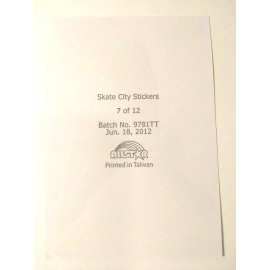 AllStar Skate City Sticker Decal Glossy Vinyl Vending Skate Board Laptop Phone Window