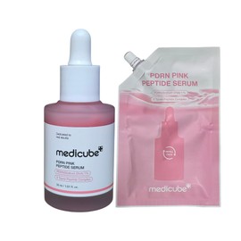 (메디큐브) PDRN 핑크 펩타이드 앰플 30ml 리필기획 [본품 30ml+리필 50ml], 80ml, 1개 (MediCube) PDRN Pink Peptide Ampoule 30ml Refill Set [Main Product 30ml + Refill 50ml], 80ml, 1 piece