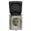 REV AquaBase 1-Way Socket - Wet Room, Splash-proof IP54 Double