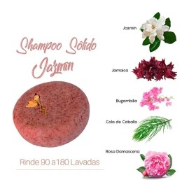 Shampoo Sólido De Jazmín + Regalo Acondicionador Sólido 30gr