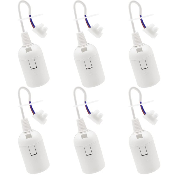 ZHIQIN ZHIQIN 6 Stck E27 Ersatzfassung Wei? Fassung E27 Renovierfassung