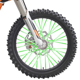 psler Spoke Covers, Spoke Skins, 72 Pieces, Rim Protection Films, Reusable Protective Covers for Wheelchair, Mountain Bike, Motorcycle - Mixed Green Spoke Covers