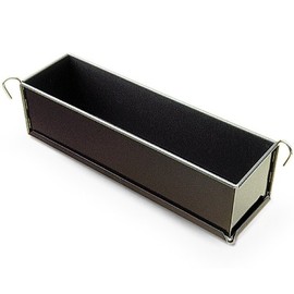 Gobel Pate Terrine Mold, Non-Stick, 3" x 3" Rectangular, 20" Long, Black, Minimalist Style