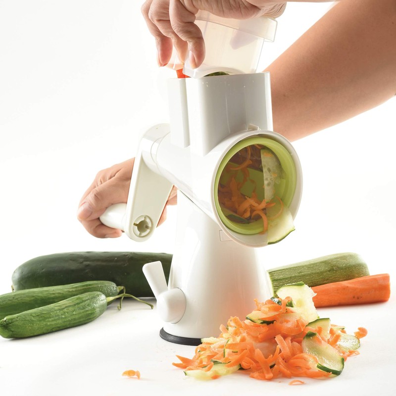 Norpro Double Barrel Grater/Slicer with Corn Cutter, White