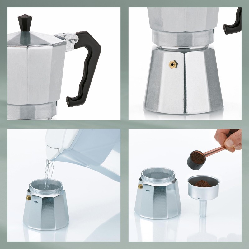 kela Italia 10553 Espresso Maker 150 ml for 3 Cups