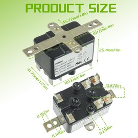 HUAREW 24V Fan Relay 90-380 AC Fan Relay AC Switch SPST for Fan Control HVAC Coleman Furnace Blower Humidifier Goodman Blower Heating Sequencer Relay