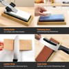 SNAIL GARDEN 10PCS Knife Sharpening Stone Set,Dual-Sided (400/1000 & 3000/8000