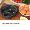 4 Egg Molds Steam, Food Grade PP Multifunctional Steam Basket