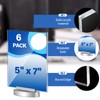 6 Pcs Acrylic Rotating Sign Holder Double Sided Swivel Sign