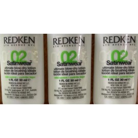REDKEN Satinwear 02 Ultimate Blow-dry Lotion 1oz (3-bottles)