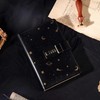 TIEFOSSI Starry Leather Journal with Lock, Refillable Paper Binder Password