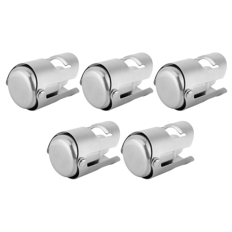 5PCS Stainless Steel Champagne Stopper Wine Drinks Bottle Plug Sealer