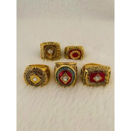 EBSportsRings.com 5 PCS CINCINNATI REDS World Series Ring Complete Set,  SHIP