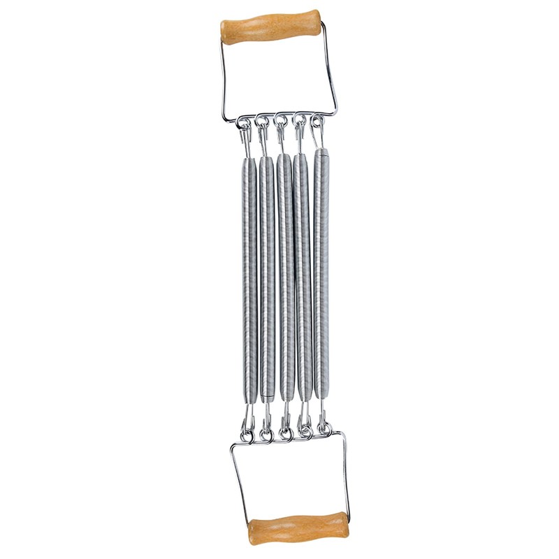 Chest Expander,Wooden Handle Detachable Spring Spring ex Home Exercise Muscle