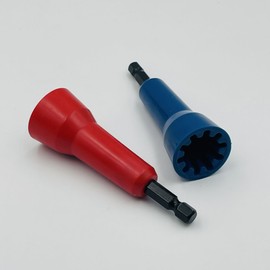 Red Wire Twister, Efficient Usability Twisting Tool, Lightweight Portable Drill Wire Stripper Twisting Wire Connector for Home Hand Tools