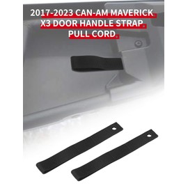 UTV Door Handle Pull Strap Belt for CAN AM Maverick X3 2pcs Black Fits All Years 2017-2022 All Moldes Maverick X3 and X3 MAX (2pcs Black)