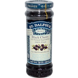 St. Dalfour, Black Cherry, Deluxe Black Cherry Spread, 10 oz (284 g) - 2pcs