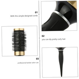 Healvian Hair Curler Comb Ergonomic Handle Detangle Hair for Diy Curly Styles