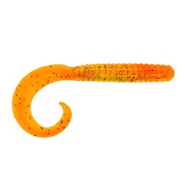 BAITFUEL Saltwater GO2 Grub | Premium Soft-Plastic Grub for Saltwater Species | Action-Packed Tail + Scent Technology | Golden Ambulance, 6-Inch