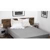 HOME LINGE PASSION, Fitted Sheet Light Grey 160 x 200