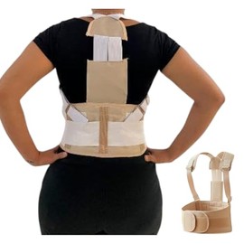 POSTURE PLUS Corrector de Postura Hombre y Mujer, Soporte Lumbar con Ajuste Ergonómico para Comodidad Cervical y Hombros, Faja para Postura de...     
