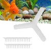 30Pcs Aquarium Air Valve Connector 8/4MM Straight 3 Way LShape