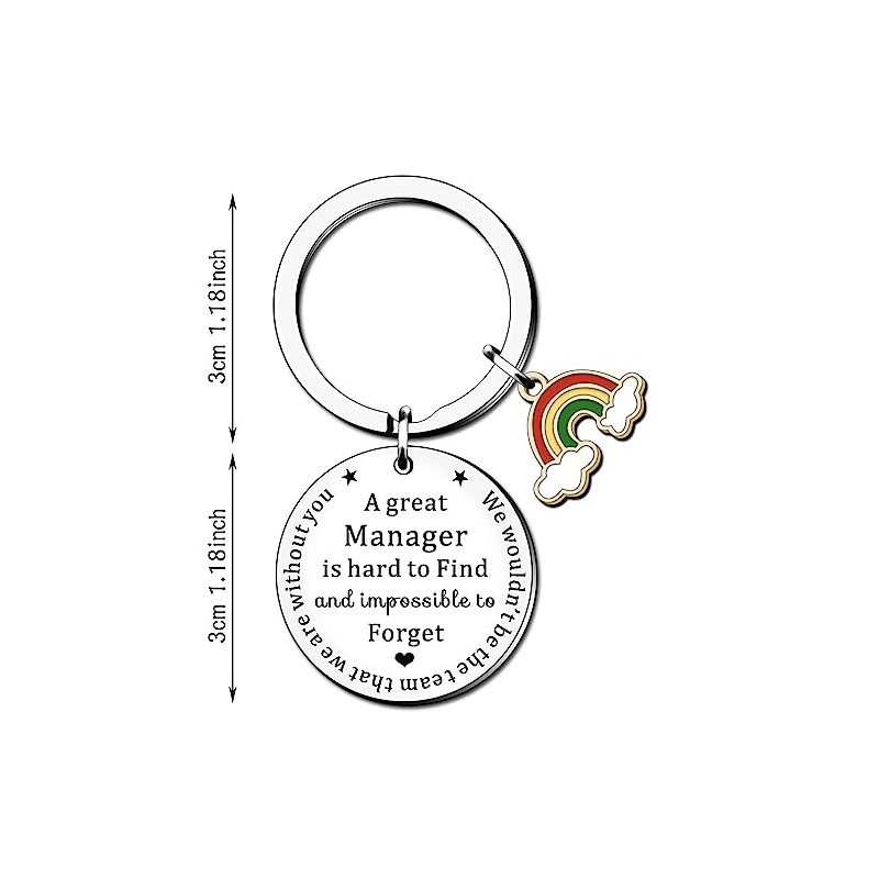 HULALA Thank You Manager Gifts For Women Men Keyring Key