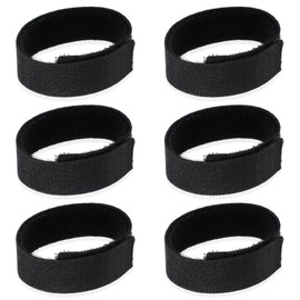 Giantree Pack of 6 Bicycle Trouser Clips, Adjustable Trouser Holders, Black Adjustable Non-Slip Trouser Clips, Cyclists for Hiking, Fishing, Hunting, Cycling, Gardening, Military Uniforms