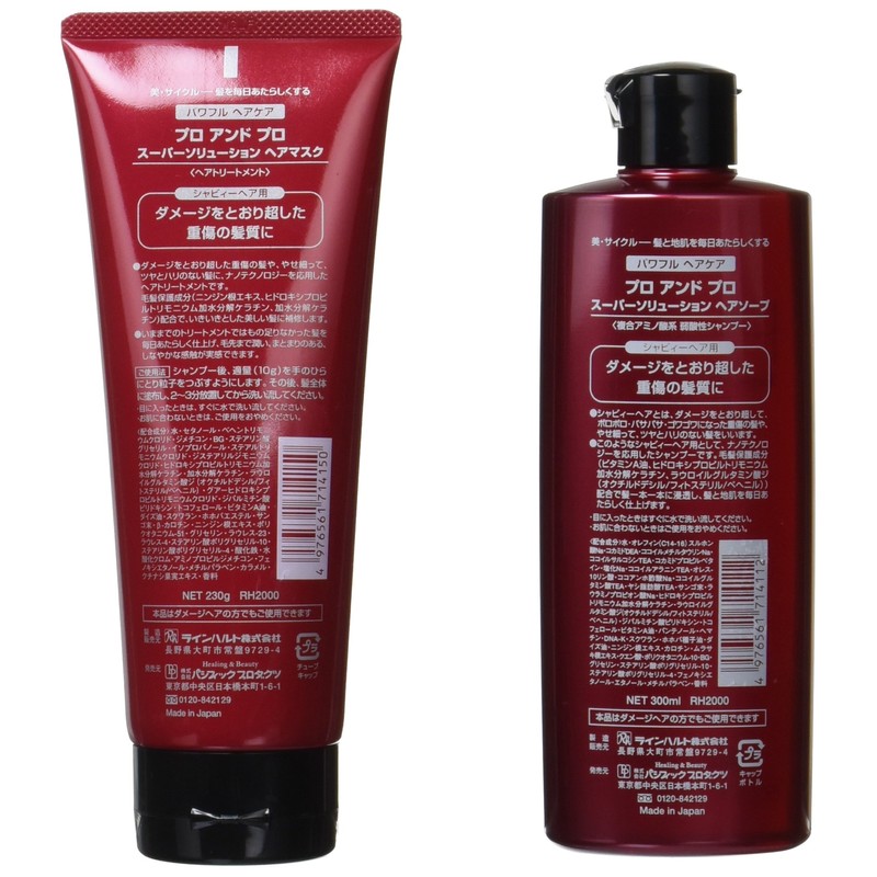 Professional Professional Hair Soap 300, Hair Mask 230 Set