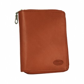 Branco 12052z Large Large Genuine Leather Wallet for Men and Women, Cognac, coin purse