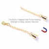 Mizeer Magnetic Necklace Extenders, Magnetic Necklace Clasps with Extender Chains