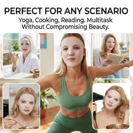 5 Pack Reusable Silicone Face Mask Cover for Sheet Masks with Portable Storage Box, White 3D Facial Mask Holder to Prevent Evaporation, Soft Ear-Hook Loops Skin Care Tool for Women & Men