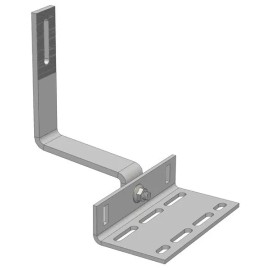 Magerack Tile Hook Bracket w Flashing Solar Panel PV Module Mounting Tile Roof - 10 Flat Tile Hooks with Flashing