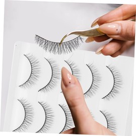 LALAFINA 10pairs Fake Eyelashes for Women Natural Fibers for Cosplay Weddings and Parties Lightweight Vivid Look for Home