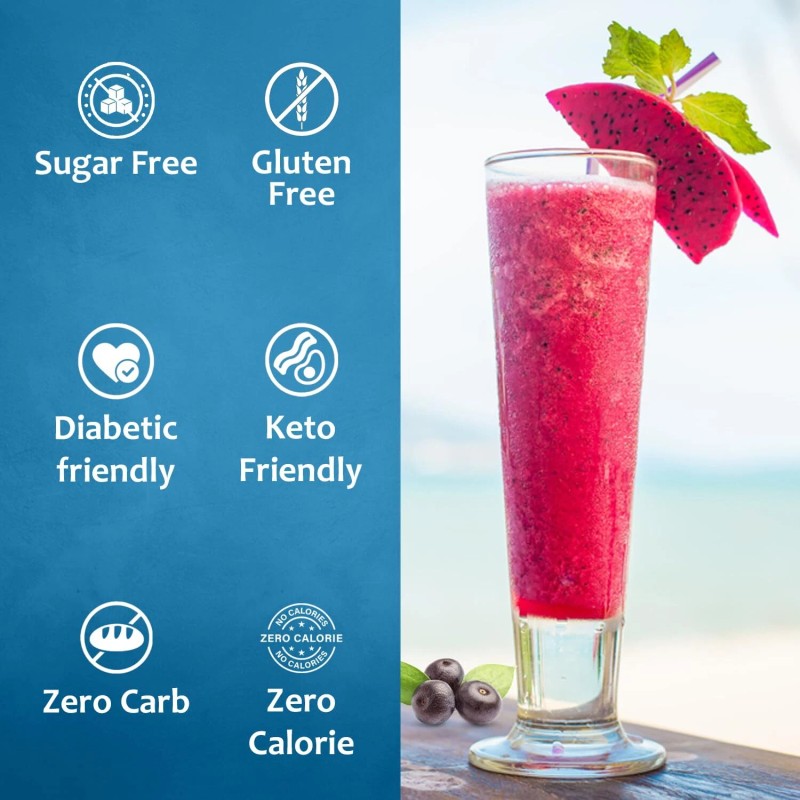 Syruvia Sugar Free Dragon Fruit Acai Syrup 25.4 fl oz,
