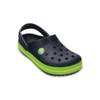 Crocs Boy's Clog, Navy Volt Green, 9 Little Kid