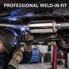 2.5 Inch Stainless Steel Exhaust Resonator 12 Inch Straight-Through Muffler