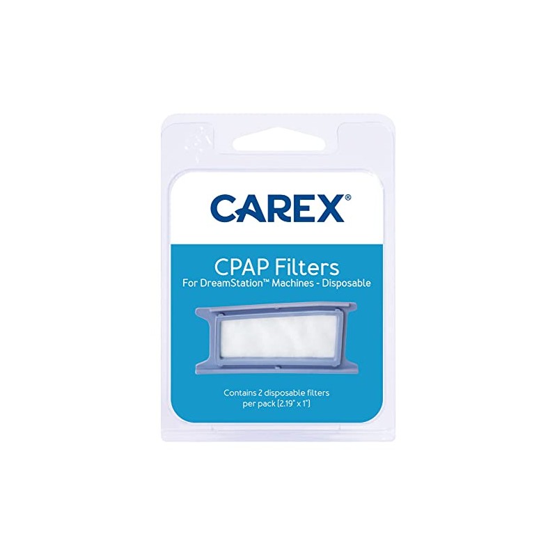 Carex CPAP Filters for DreamStation Machines, Disposable - 2 ct