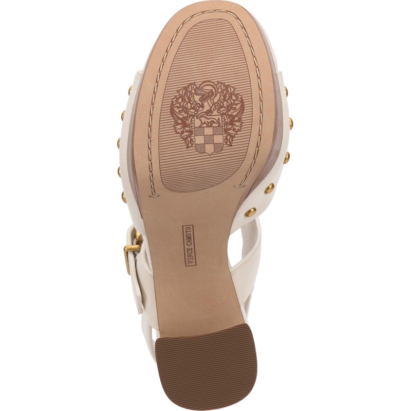 Vince Camuto Women's Pazton Platform Sandal, Coconut Cream, 8